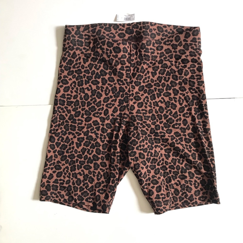 Cheetah print high waisted biker shorts size small NTW